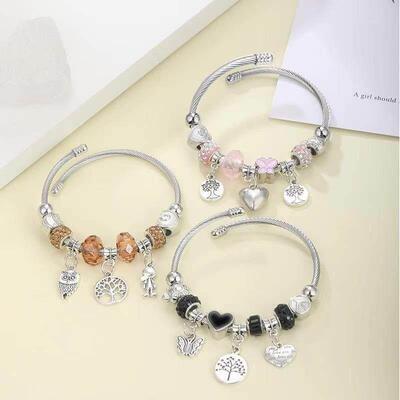 beaded bracelet, alloy rhinestone fashion jewelry甜美手链女