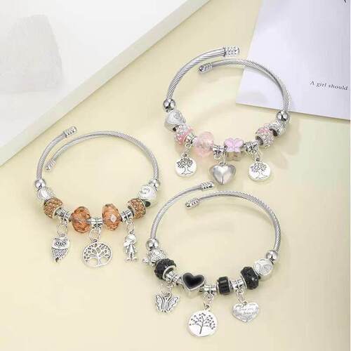 beaded bracelet, alloy rhinestone fashion jewelry甜美手链女