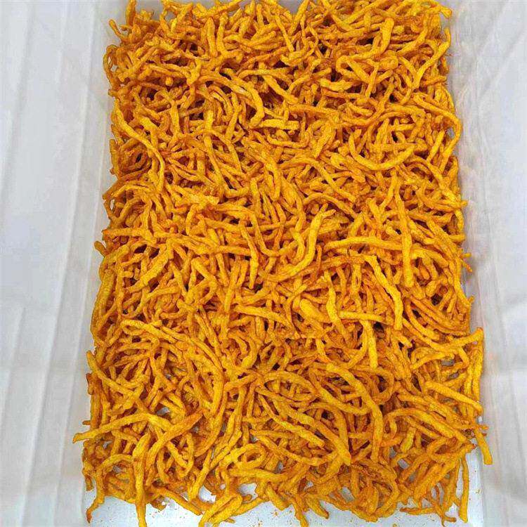 鱿鱼丝油炸线 上浆鱿鱼丝油炸机器 酥脆鱿鱼丝加工配套设备