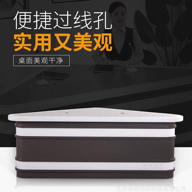 主持人播音桌多媒体室新闻演播台导播桌访谈桌主播台现货可订款式
