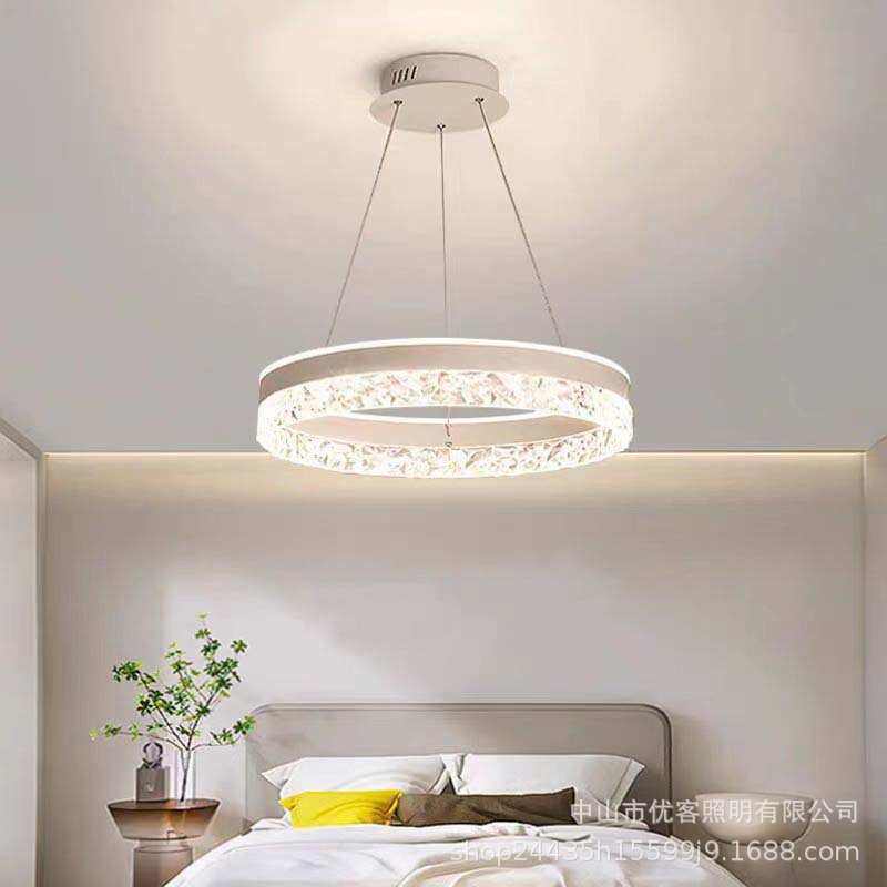 网红智能护眼吊灯轻奢客厅灯主卧室吸顶餐厅现代简约款圈圈灯,家装灯饰光源,智能吸顶灯,淘宝优惠券,粉丝福利购,淘宝优惠卷