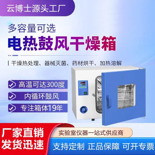 电热恒温鼓风干燥箱实验室工业用小型高温烘箱干燥烘焙熔蜡灭菌