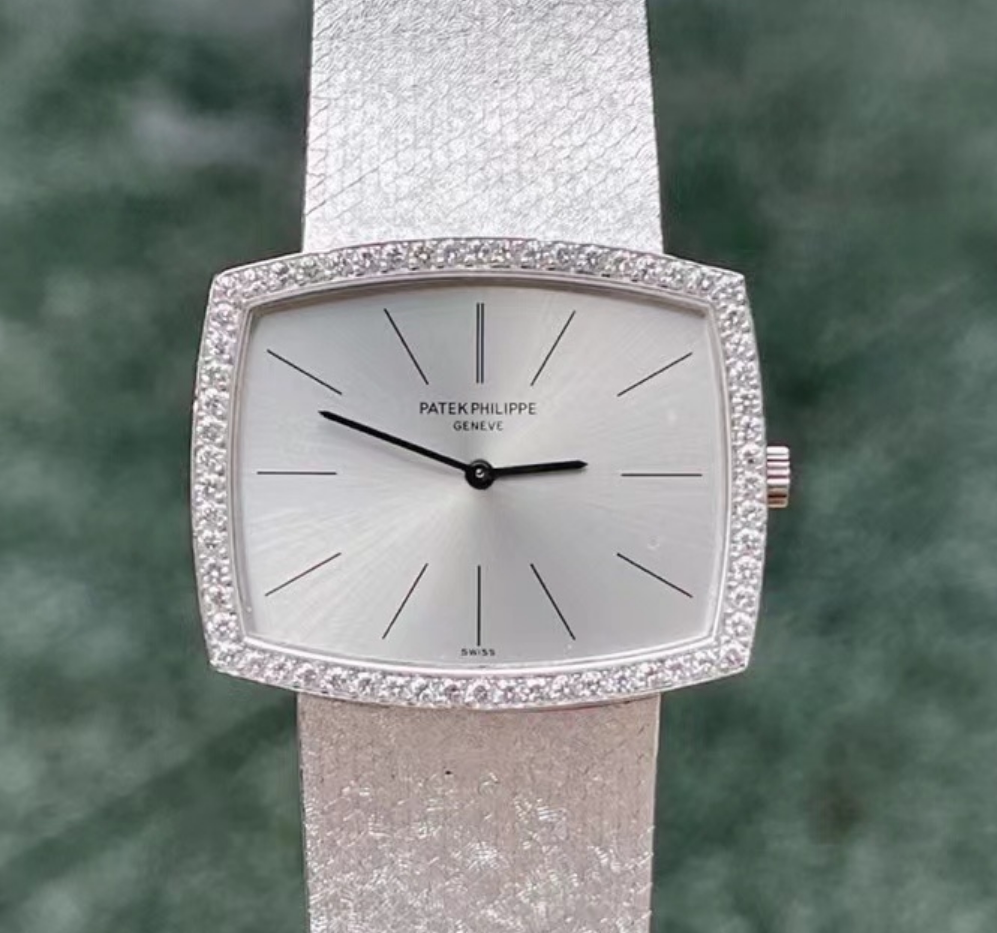公价40万98新32mm百达翡丽古典系列18k白金后钻手动机械女表正品