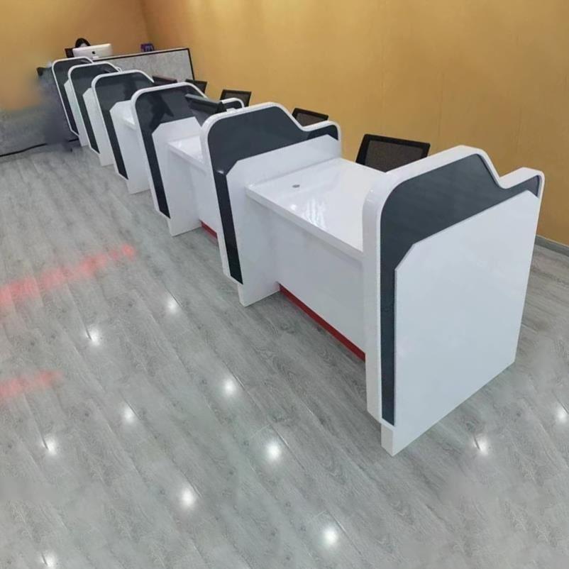 银行营业厅烤漆金融签约业务办理台非现金受理台理财桌子柜垒德株