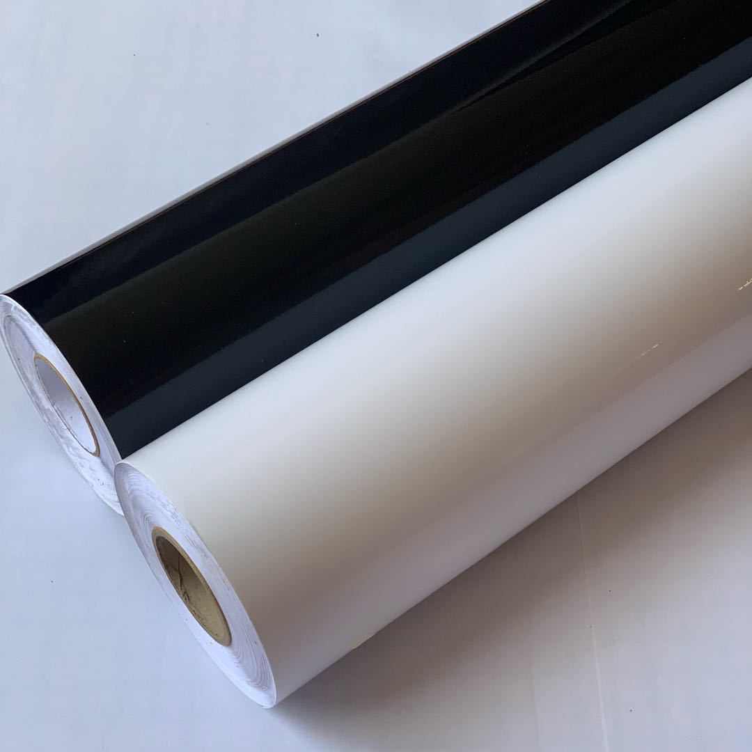 特厚导气槽光滑亮面纯色自粘墙纸壁纸 翻新贴纸 单色镜面波音软片