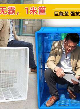 米筐塑料筐大号长方形一周转筐快NEF收纳筐熟料厚框大递框加储物