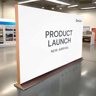 室内外可移动落地式软膜卡布灯箱售房中心展厅广告牌定制立式灯箱