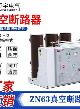 ZN63开关VS1-12/630户内真空断路器VS1固封极柱高压断路器