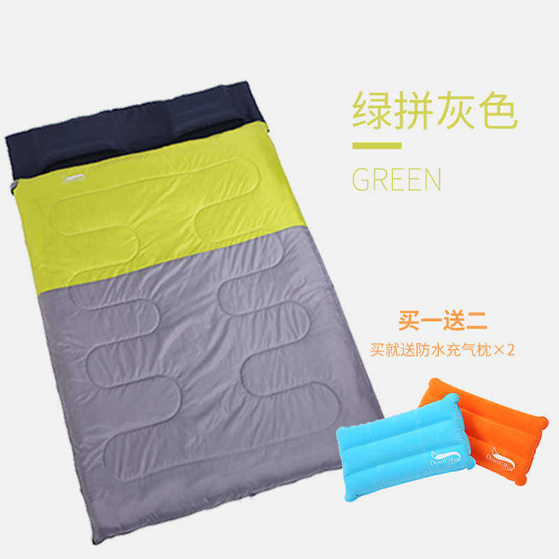 睡袋睡袋拆分户外 加厚可冬季沙漠之狐双人春秋野营午休