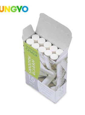 韩国盟友MUNGYO白色无尘粉笔10支装儿童书写粉笔