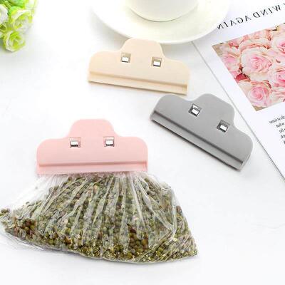 Plain Large Plastic Food Sealing Clips, Snack Bag Sealers, P