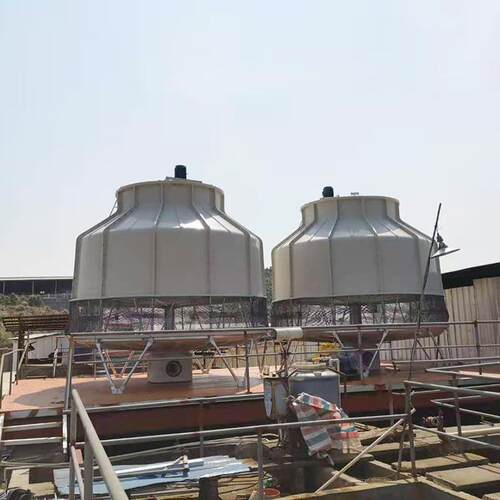 圆形玻璃钢冷却塔工业冷水塔舜菱15吨小型冷却塔厂家