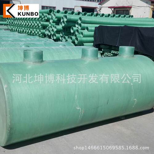 厂家现货化粪池 玻璃钢 1-100立方家用 三格加厚小型污水罐隔油池