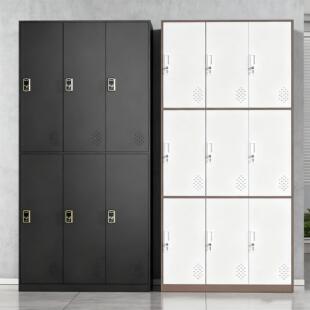 钢KH 更衣柜健身房多套色门铁皮储物衣柜工宿员舍带 030制窄边拆装