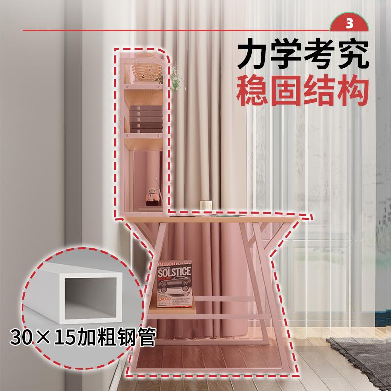 书桌书架一体桌台式电脑桌卧室简易家用学生学习桌初中生写昌嘉勤