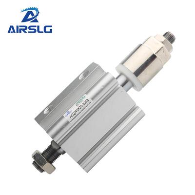方型气动小型薄型气缸可调行程 ACQJ32X50-30-S ACQJS40X75-50-SB