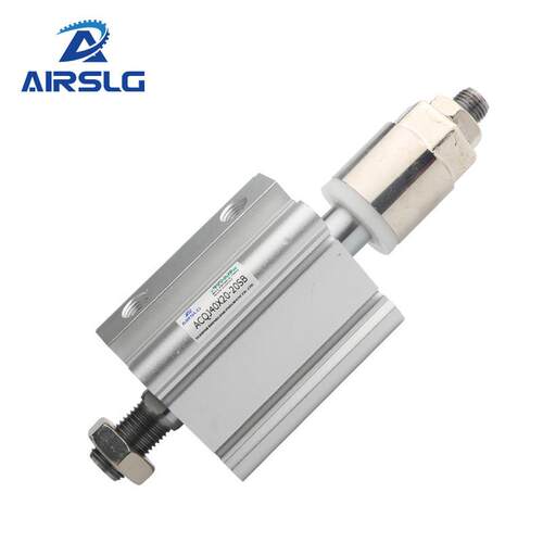 方型气动小型薄型气缸可调行程 ACQJ32X50-30-S ACQJS40X75-50-SB