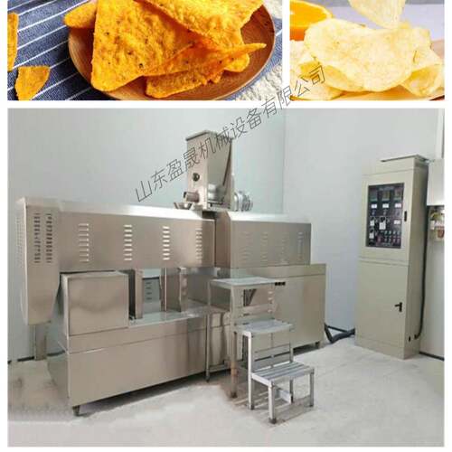 油炸苦荞片生产线 脆锅巴生产线 苦荞片膨化机 全自动食品膨化机