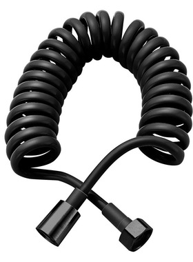 加粗伸缩管电话线弹簧水管黑色马桶喷枪妇洗器弹力管淋浴花洒软管