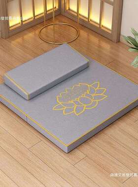 加打垫蒲禅修垫拜佛垫冥想静坐禅垫团家用折叠厚布坐cd-22艺椰棕