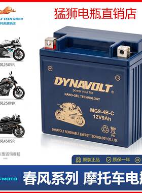 适用春风摩托车电瓶250SR狒狒450SR 400GT国宾650 CLX700蓄电池