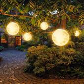 户外月球吊灯庭院花园氛围挂树灯风景区样品屋展示中心装 饰景观灯