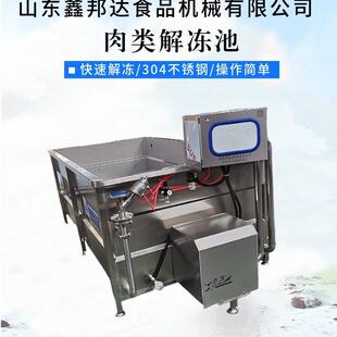 全自动不锈钢猪牛羊肉解冻池自动出料化冻机解冻设备
