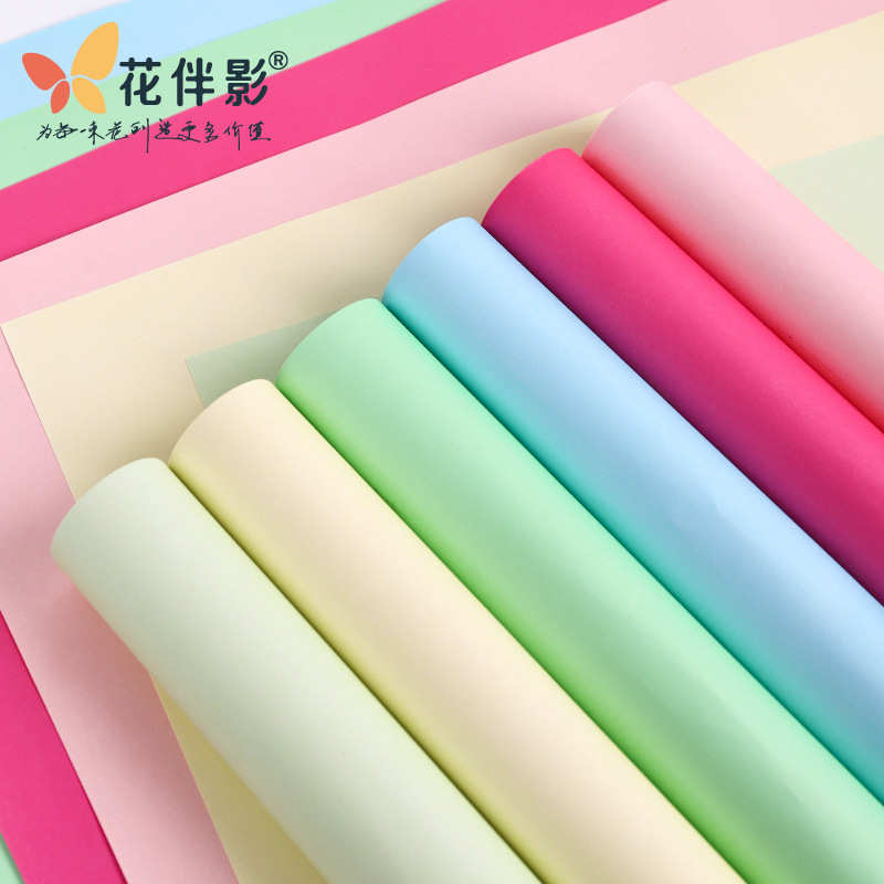 花伴影加厚造型纸纸张加厚塑形美观157克鲜花花束牛皮纸花店材料