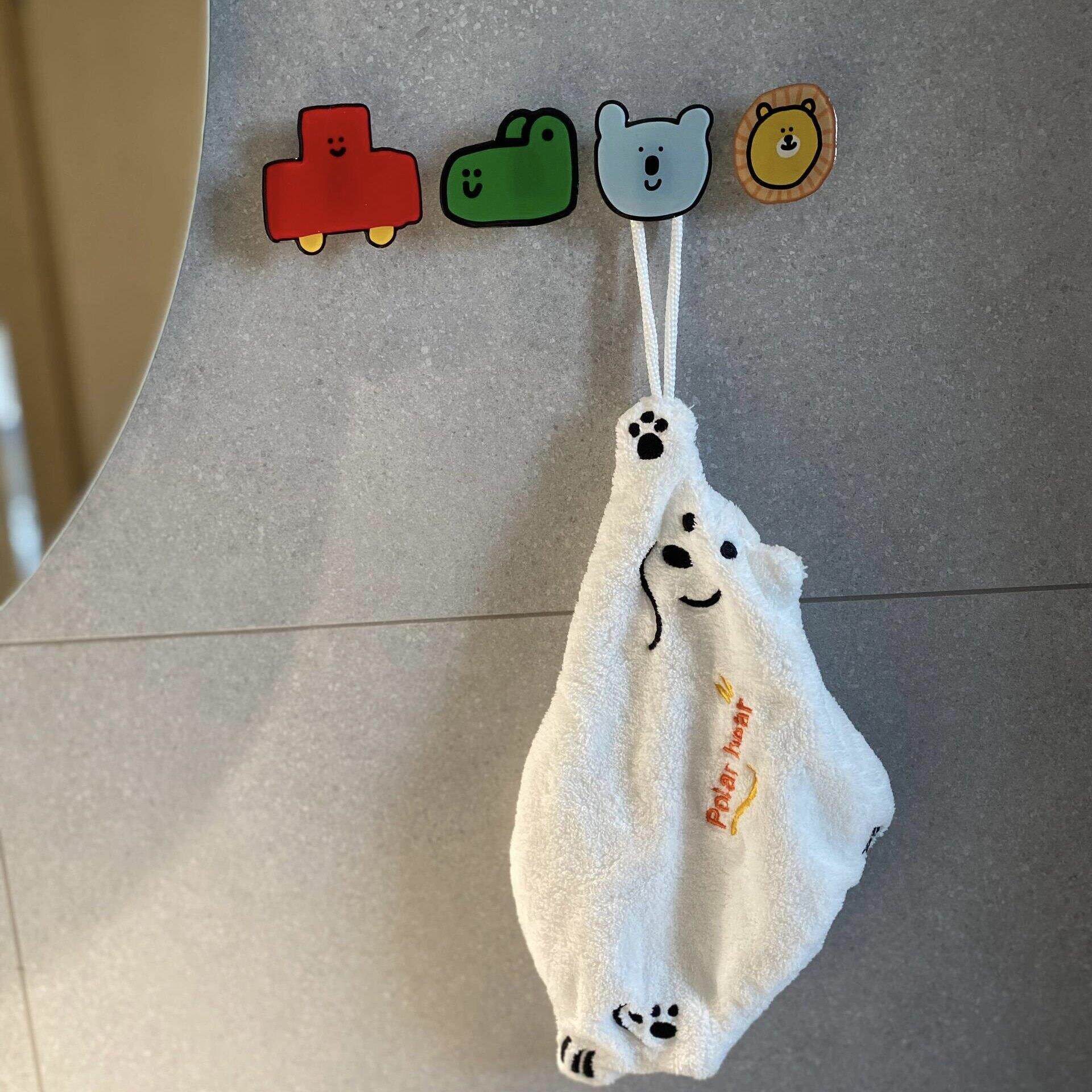 小动物挂钩汽车副驾驶异形挂钩厨房擦手巾黏钩强力黏胶承重免打孔