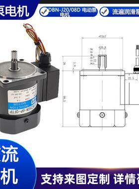 4IK25GN-6P-CFTP中大220V 25W 浙江流遍润滑泵DBN-J20/15D配件
