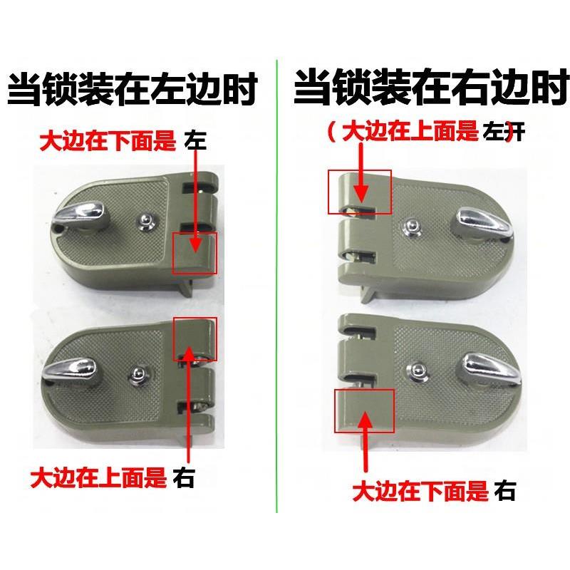 实力小老虎锁齿保险门锁双扇门扣锁实力双狮shili虎齿锁外装门锁