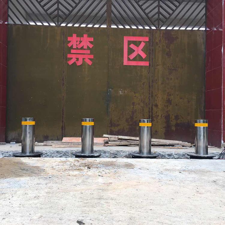 可定制升降路桩半自动门口固定式路桩液压自动升降防撞柱路障