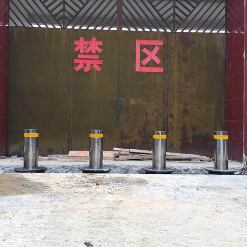 可定制升降路桩半自动门口固定式路桩液压自动升降防撞柱路障