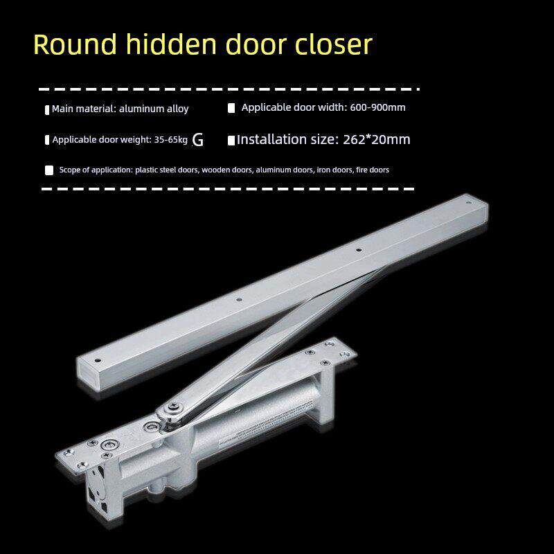 隐藏式闭门器隐形门闭门器液压缓冲暗藏关门器暗藏式闭门器圆型