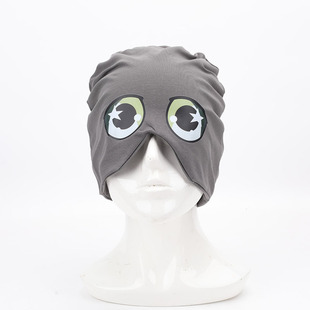 防风保暖睡帽隔音秋季遮光头套头罩睡眠棉空调房睡帽子男士眼罩