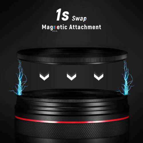 NEEWER/纽尔 磁吸滤镜UV/CPL/ND1000转接环镜头盖5合1套装49-82mm