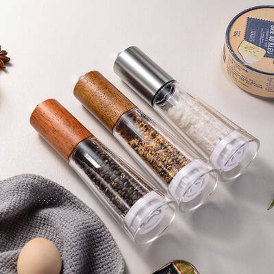Kitchen acrylic pepper grinder seasoning bottle jar