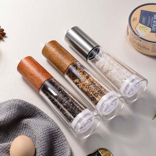 Kitchen acrylic pepper grinder seasoning bottle jar
