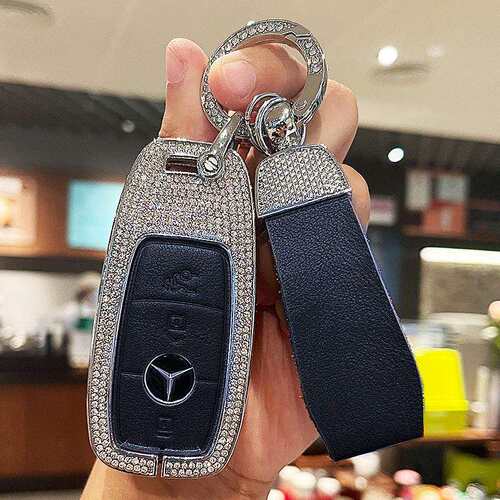 适合奔驰钥匙套e300l扣c260la200l壳gla200包A级E级C200L全钻真皮