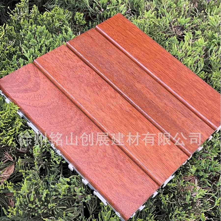 免龙骨地板菠萝格拼接碳化地板露台花园庭院阳光房防滑防潮自铺