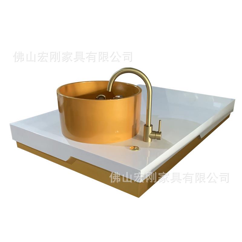 沐足系列大底座陶瓷盆带冲浪彩灯 玻璃钢美容院专用足疗洗脚按摩