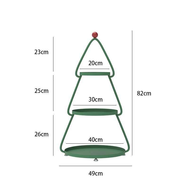 创意圣诞树边几现代简约沙发多层立式隔板床头零食收纳网红置物架