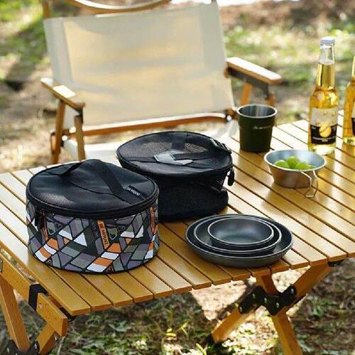 Camping Cookware Storage Bag Waterproof Camp Bowl Cups