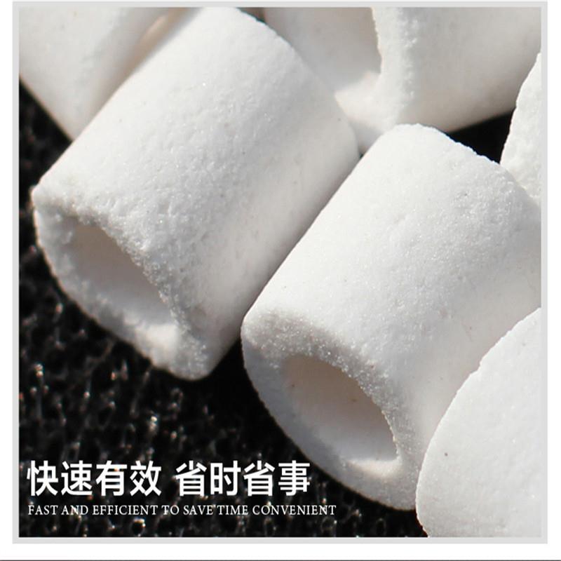 新款直销玻璃环滤材 鱼池陶瓷环 过滤环石英环鱼缸滤材料水族箱玻