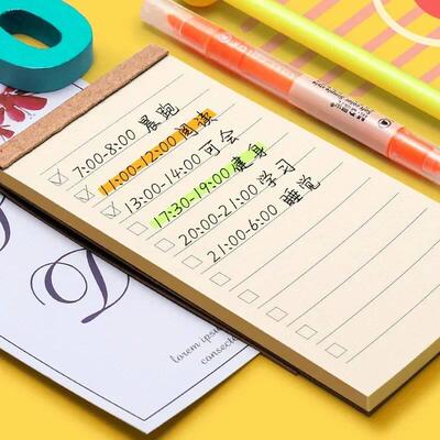50 Pages Memo Pad Sticky Note Kraft Paper Writing Pads Notep