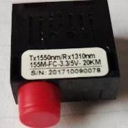 光模块百兆单模单纤 FC3.3V 13/15 20KM 1x9高品质特价处理一个价