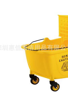 白云清洁AF08080单桶榨水车32升墩布车酒店家居拖地桶挤水器