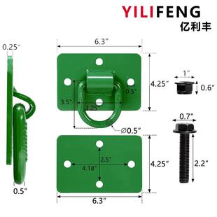 大型环拖D重1 2英寸D型环12000LBS焊接D环D型环G车9370型平板车用