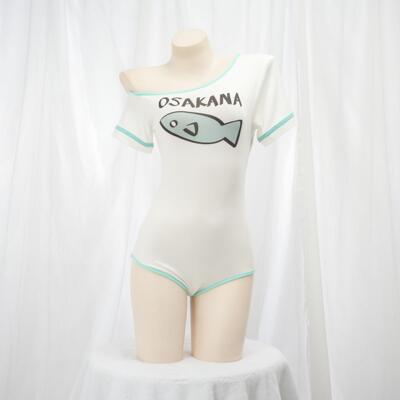 黄豆粉猫娘连体衣 二次元性感连体T恤家居服睡衣私房写真cosplay