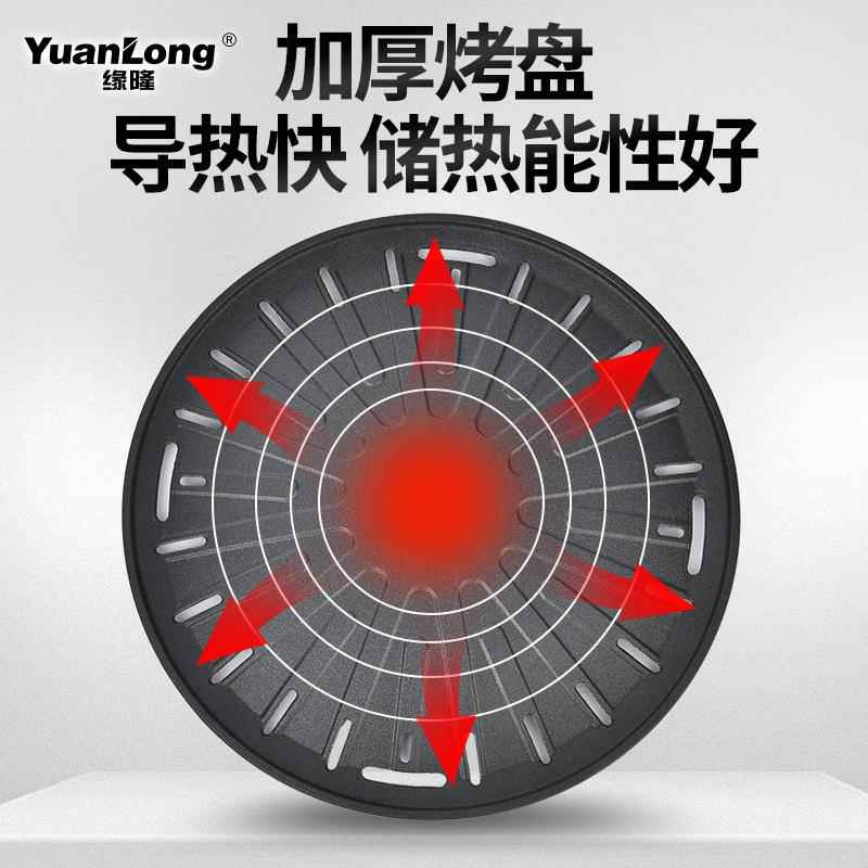 韩式铸碳烤炉烤烤肉家用烤粘盘户外加不铁烤盘厚商用烧烤篦子铁加